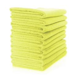 Microfibre Cloth - Lightweight (Yellow) Pack of 10