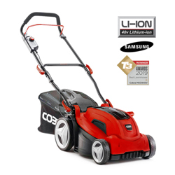 Cobra MX3440V 34cm 40v Cordless Lawn Mower with Battery & Charger (Hand Propelled)