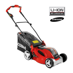 Cobra MX4140V 41cm 40v Cordless Lawn Mower with Battery & Charger (Hand Propelled)