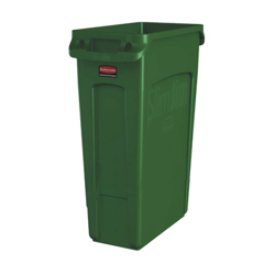 Rubbermaid Slim Jim Vented Waste Bin 87L (Green)