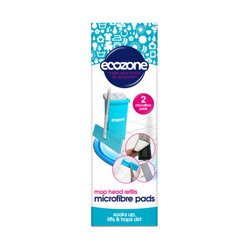 Ecozone Mop Head Refills Microfibre Pads