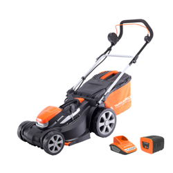Yard Force LM G37A 37cm 40V Cordless Lawn Mower with Battery & Charger (Hand Propelled)