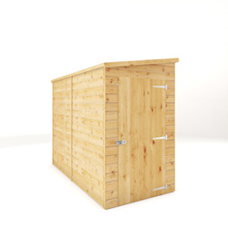 Mercia Shiplap Pent Wooden Shed 8 x 4 - Windowless
