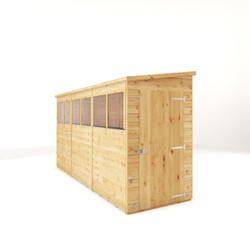Mercia Shiplap Pent Wooden Shed 12 x 4