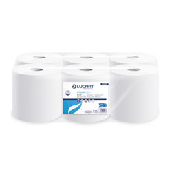 Lucart Strong 215W 2 Ply White Towel Rolls