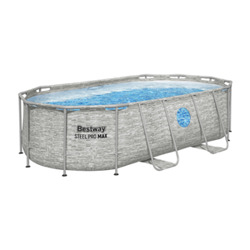 Bestway 14ft Steel Pro Max Oval Splashview Pool Set