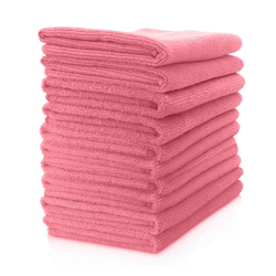 Microfibre Cloth (Pink) Pack of 10