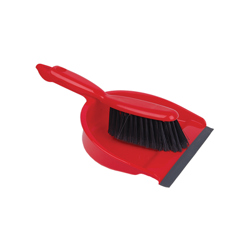Professional Dustpan & Brush Set (Red)
