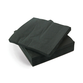 3 ply 40cm Black Napkins (Box of 1000)