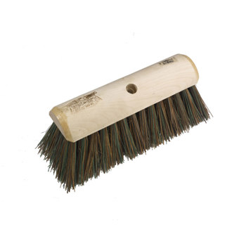 Hill Brush Finest Stiff Sherbro/Polypropylene Yard Broom (305mm)