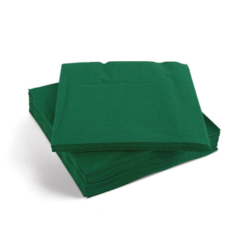 3 ply 40cm Green Napkins (Box of 1000)