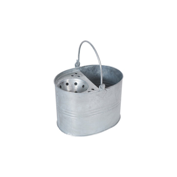 13 Litre Metal Galvanised Mop Bucket & Wringer (Pack of 4)