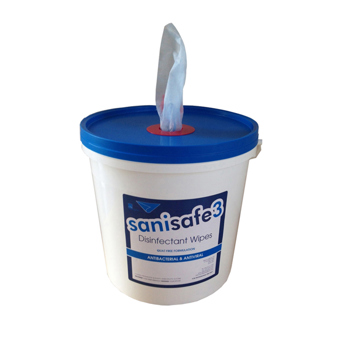 Sanisafe 3 Antibac/Viral Bucket Wet Wipes