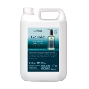 Scottish Fine Soaps Sea Kelp Hair & Body Shampoo Refill Pack (5 Litre)