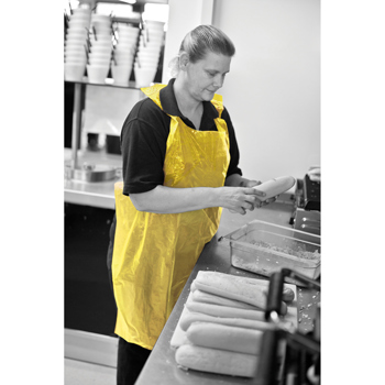 Disposable Aprons Yellow (Roll of 200) 