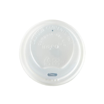 White Compostable Sip-Thru Lid (for 8oz cups)