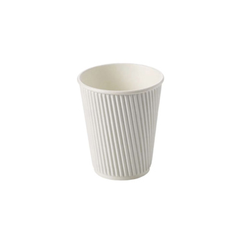 12oz White Ripple Wall Paper Cups