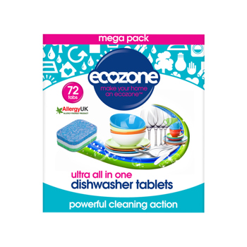 Ecozone Ultra All in One Dishwasher Tablets (72)