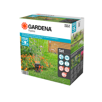 Gardena Pipeline Starter Set with Oscillating Sprinkler