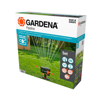 Gardena Pipeline Complete Set with Oscillating Sprinkler