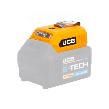 JCB 18V USB Power Adaptor & LED Torch (Bare)