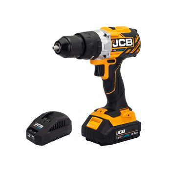 JCB 18V Brushless Cordless Combi Drill with 2.0Ah Battery & Charger
