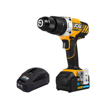 JCB 18V Cordless Combi Drill with 4.0Ah Battery & Charger