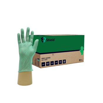 Green Powder Free Vinyl Gloves (X Large)