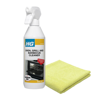 HG Oven, Grill & Barbecue Cleaner with Microfibre Cloth