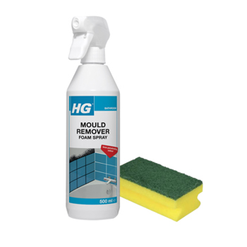 HG Mould Remover Foam Spray with Foam Scourer