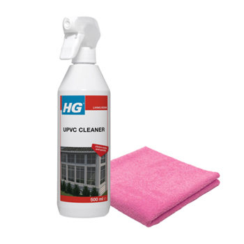 HG UPVC Cleaner with Microfibre Cloth