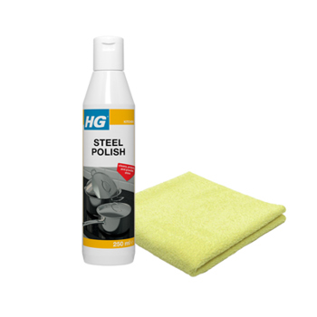 HG Steel Polish with Microfibre Cloth