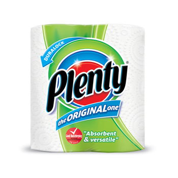 Plenty 2 Ply White Kitchen Rolls (Pack of 3)