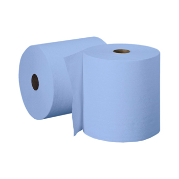2 Ply Blue Industrial Wiper Rolls (2 x 400m)