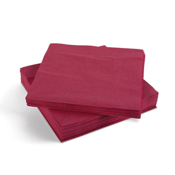 2 ply 40cm Bordeaux Napkins (Box of 2000)