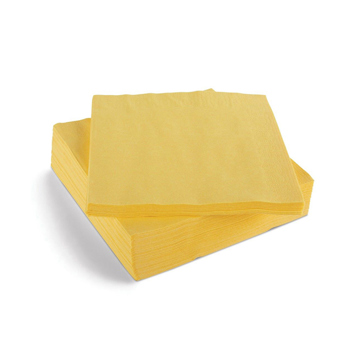 3 ply 40cm Yellow Napkins (Box of 1000)