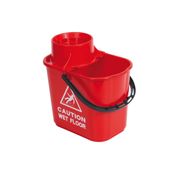 15L Recycled Professional Bucket & Wringer (Red)