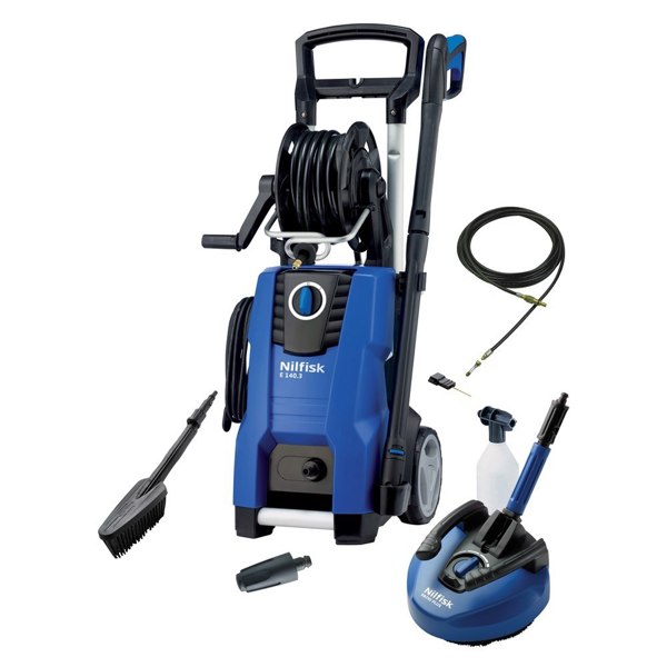 Nilfisk E140.3-9 S X-tra Pressure Washer with Home & Car Bundle