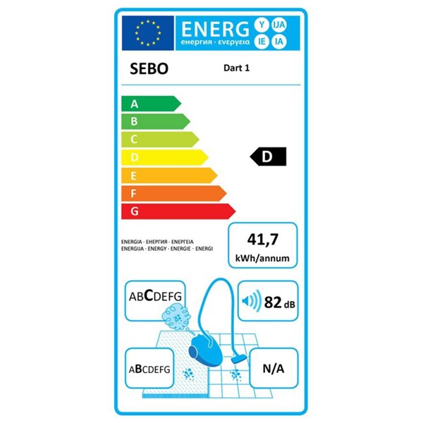  Sebo Dart 1 Upright Vacuum Cleaner