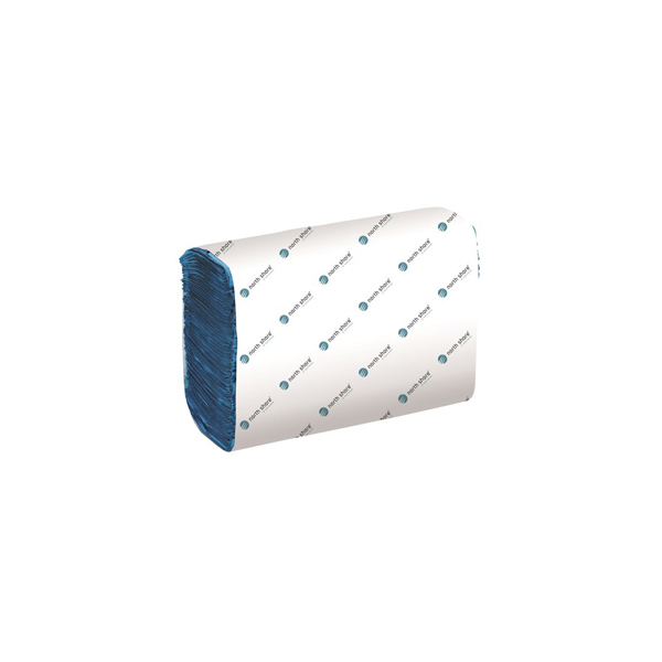 North Shore Blue Z Fold Hand Towel 200x240mm