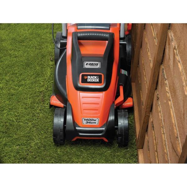 Black & Decker EMAX34i EdgeMax 34cm Electric Lawn Mower (Hand Propelled)