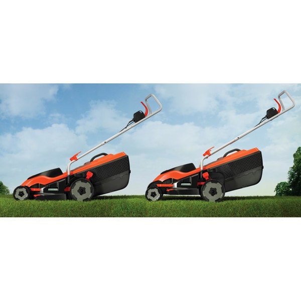 Black & Decker EMAX34i EdgeMax 34cm Electric Lawn Mower (Hand Propelled)