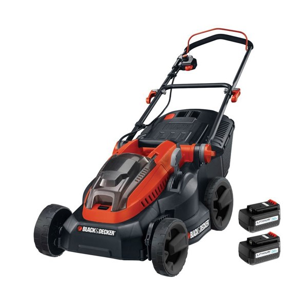 Black & Decker CLM3820L2 36v Li-Ion 38cm Cordless Lawnmower with 2 Batteries