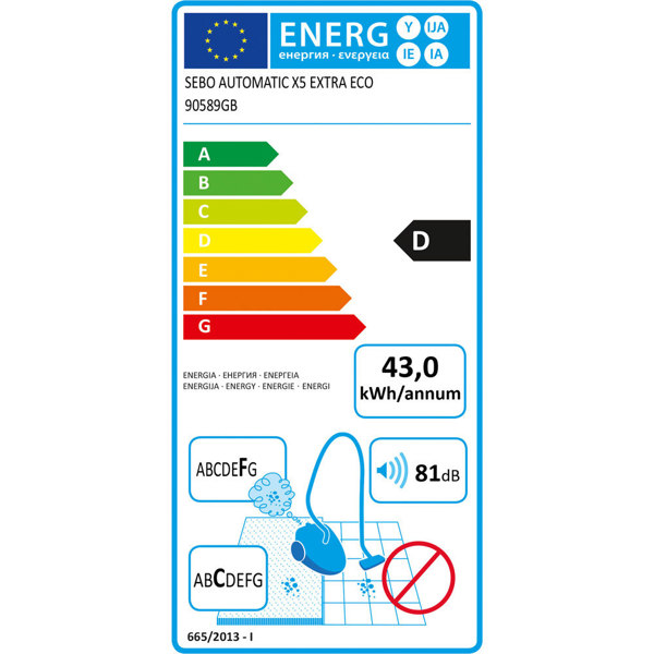 Sebo Automatic X5 Extra Eco Upright Vacuum