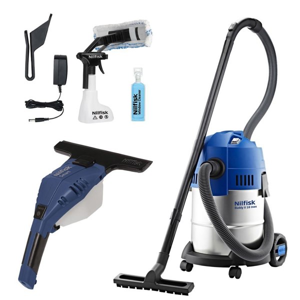 Buddy II 18 Inox & S2 Smart Window Vacuum