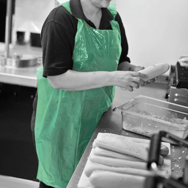  Disposable Aprons Green (Roll of 200)  