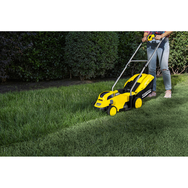 Karcher LMO 18-33 33cm 18V Cordless Lawn Mower with Battery & Charger (Hand Propelled)