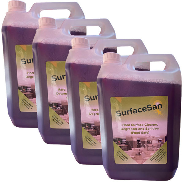  JMS SurfaceSan Covid-19 Certified Hard Surface Sanitiser 20 Litre (4 x 5 Litre)