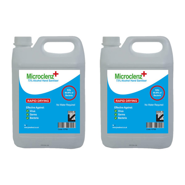 Microclenz 73% Alcohol Hand Sanitiser (2 x 5 Litre)