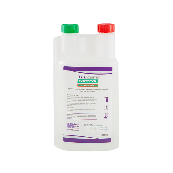 TECcare CONTROL Cleaner & Sanitiser Concentrate (6 x 1 Litre)